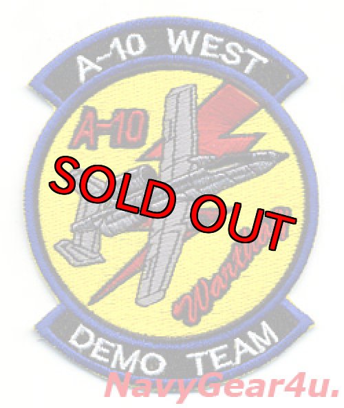 画像1: USAF ACC A-10 WEST DEMO TEAMパッチ
