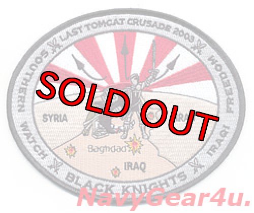 画像1: VF-154 BLACK KNIGHTS LAST TOMCAT CRUSADE 2003記念パッチ（デッドストック）