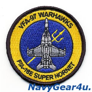 画像: VFA-97 WARHAWKS F/A-18Eショルダーバレットパッチ（ベルクロ有無）