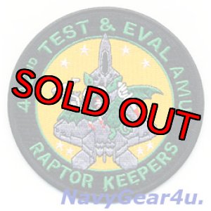 画像: 53WG/422TES GREEN BAT F-22 RAPTOR KEEPERSパッチ(ベルクロ付き)