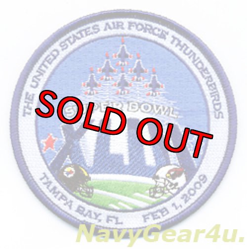 画像1: USAF THUNDERBIRDS 2009スーパーボウルXLIII フライオーバー記念パッチ