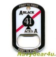 画像1: VFA-41 BLACK ACES部隊創設70周年記念チャレンジコイン（ボトルオープナータイプ）