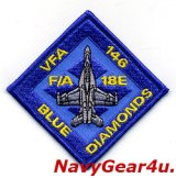 画像: VFA-146 BLUE DIAMONDS F/A-18E ショルダーダイヤモンドパッチ（ベルクロ有無）
