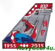画像1: VFA-102 DIAMONDBACKS NF102 部隊創設60周年記念塗装機尾翼パッチ