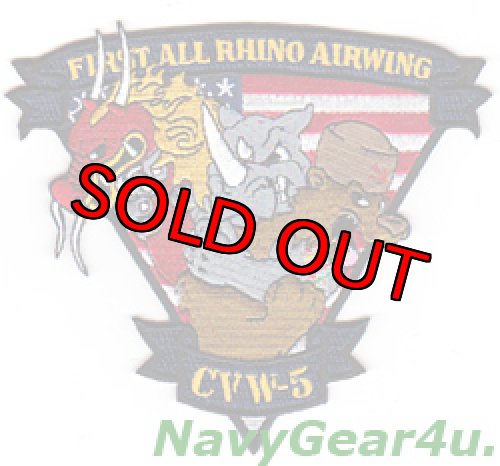 画像1: CVW-5 FIRST ALL RHINO AIRWINGパッチ