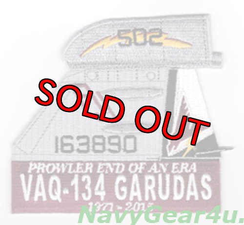 画像1: VAQ-134 GARUDAS PROWLER END OF AN ERA AJ502記念尾翼パッチ