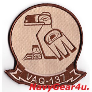 画像: VAQ-137 ROOKS部隊パッチ（デザート）
