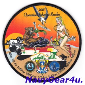 画像: CVW-1/CVN-71 オペレーション・インヘレントリゾルブ 作戦クルーズ2015記念パッチ