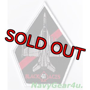 画像: VFA-41 BLACK ACES F/A-18Fショルダーパッチ(ベルクロ有無）