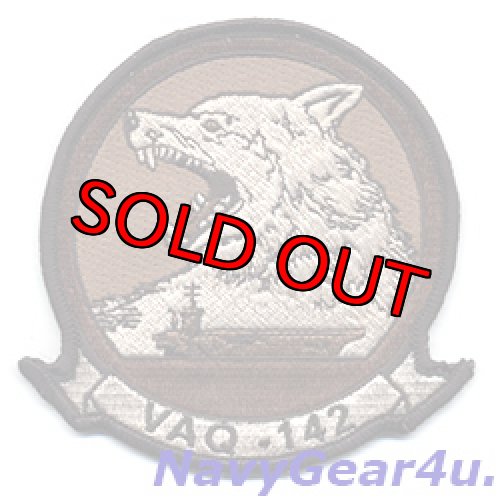 画像1: VAQ-142 GRAY WOLVES部隊パッチ（現行NEW Ver./デザート）