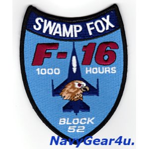 画像: サウスカロライナANG 169FW/157FS SWAMP FOX F-16C 1000飛行時間記念ショルダーパッチ