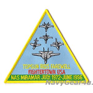 画像: NFWS TOPGUN FAREWELLファイタータウンUSA NASミラマー1996記念パッチ（デッドストック）