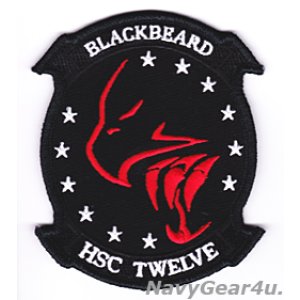 画像: HSC-12 GOLDEN FALCONS DET.1"BLACKBEARD"部隊パッチ（ベルクロ有無）