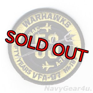 画像: VFA-97 WARHAWKS 部隊創設50周年記念ショルダーバレットパッチ