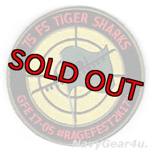 画像: 23FG/75EFS TIGER SHARKS グリーンフラッグ・イースト2017-05参加記念パッチ（ベルクロ付き）