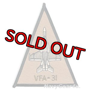 画像: VFA-31 TOMCATTERS F/A-18Eショルダートライアングルパッチ（デザート）