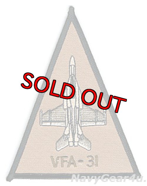画像1: VFA-31 TOMCATTERS F/A-18Eショルダートライアングルパッチ（デザート）
