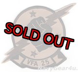 画像: VFA-25 FIST OF THE FLEET部隊パッチ（4スター/デザート）