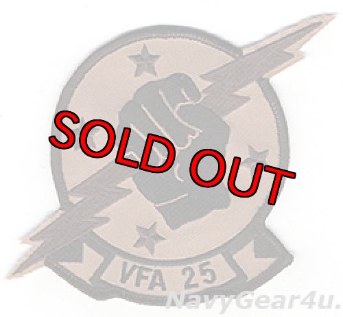 画像1: VFA-25 FIST OF THE FLEET部隊パッチ（4スター/デザート）