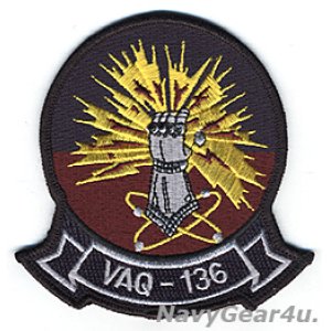 画像: VAQ-136 GAUNTLETS THROWBACK部隊パッチ（ベルクロ有無）