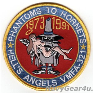 画像: VMFA-321 HELL'S ANGELS 1991年F-4S/F/A-18A機種更新記念パッチ（デッドストック）
