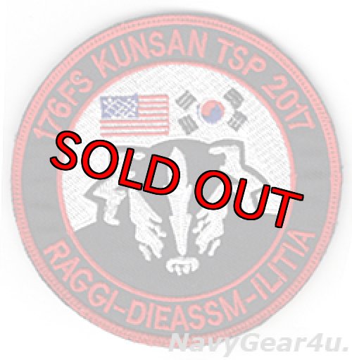 画像1: ウィスコンシンANG 117FW/176FS Badger Air Militia TSP2017クンサン展開記念パッチ（ベルクロ付き）