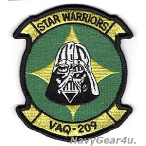 画像: VAQ-209 STAR WARRIORS部隊パッチ（ベルクロ有無）