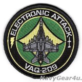 画像: VAQ-209 STAR WARRIORS EA-18Gショルダーバレットパッチ（ベルクロ有無）