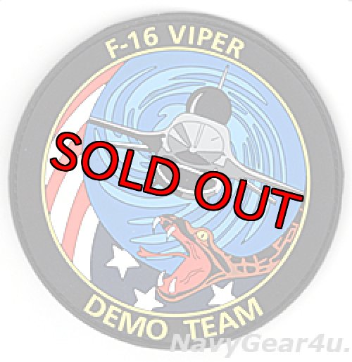 画像1: USAF ACC F-16 VIPER DEMO TEAMパッチ（PVCラバーパッチ/ベルクロ付き）