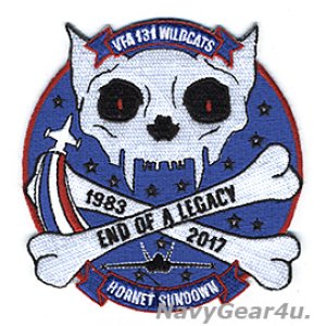 画像: VFA-131 WILDCATS F/A-18ホーネット運用終了2017記念パッチ