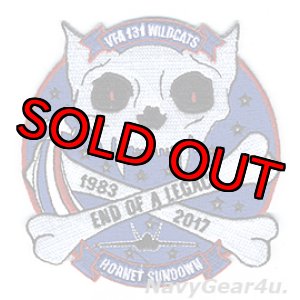 画像: VFA-131 WILDCATS F/A-18ホーネット運用終了2017記念パッチ