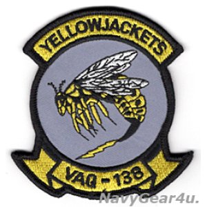 画像: VAQ-138 YELLOW JACKETS部隊パッチ(ベルクロ有無）