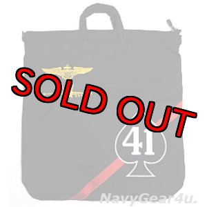 画像: VFA-41 BLACK ACES別注ヘルメットバッグ（ベルクロ付き）