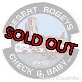 画像: VFA-127 DESERT BOGEYS "CHECK 6,BABY...!"パッチ（デッドストック）