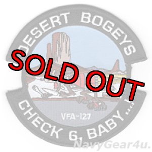 画像: VFA-127 DESERT BOGEYS "CHECK 6,BABY...!"パッチ（デッドストック）