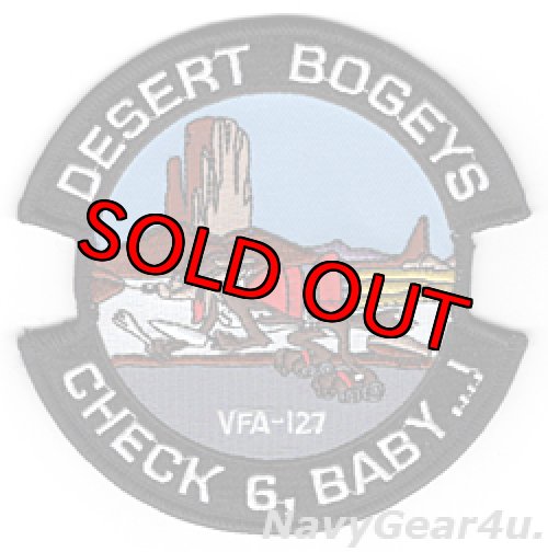 画像1: VFA-127 DESERT BOGEYS "CHECK 6,BABY...!"パッチ（デッドストック）