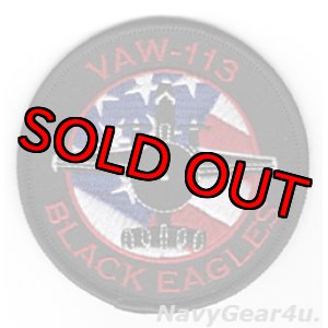 画像: VAW-113 BLACK EAGLES E-2Cショルダーバレットパッチ