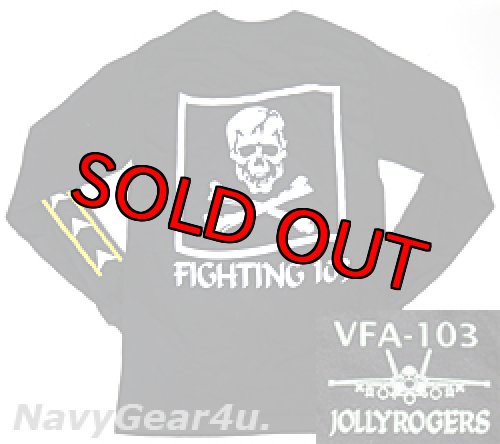 画像1: VFA-103 JOLLY ROGERS オフィシャルロングスリーブT-シャツ（長袖）