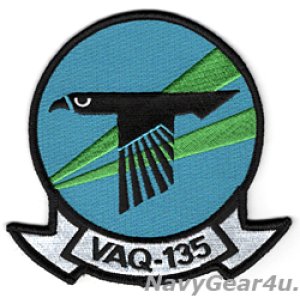画像: VAQ-135 BLACK RAVENS 部隊パッチ（ラージ）