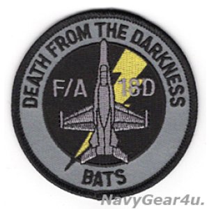 画像: VMFA(AW)-242 BATSショルダーバレットパッチ(ベルクロ有無)