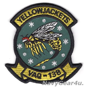 画像: VAQ-138 YELLOW JACKETS HOLIDAY部隊パッチ(ベルクロ有無）