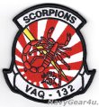 画像1: VAQ-132 SCORPIONS 三沢PACOM DEPLOYMENT部隊パッチ（ベルクロ有無）