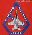 画像2: VFA-22 FIGHTING REDCOCKS オフィシャルT-シャツ（レッド）