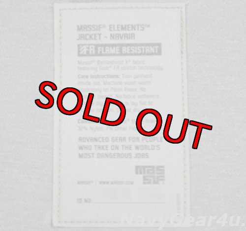 画像6: ★フライトジャケットフェア：米海軍最新ELEMENTS BATTLESHIELD X難燃防水フライトジャケットLARGE MASSIF社製（新品タグ付き）