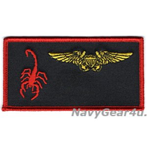 画像: VAQ-132 SCORPIONS EWO(NFO)ネームタグ（ブラックVer.）