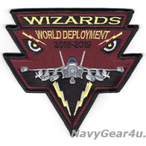 画像: VAQ-133 WIZARDS CVW-9/CVN-74 ワールドディプロイメント2018-2019記念パッチ（ベルクロ有無）