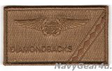 画像: VFA-102 DIAMONDBACKSファン用WSOネームタグ（デザート/ベルクロ付き）