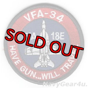 画像: VFA-34 BLUE BLASTERS F/A-18E ショルダーバレットパッチ（ベルクロ有無）
