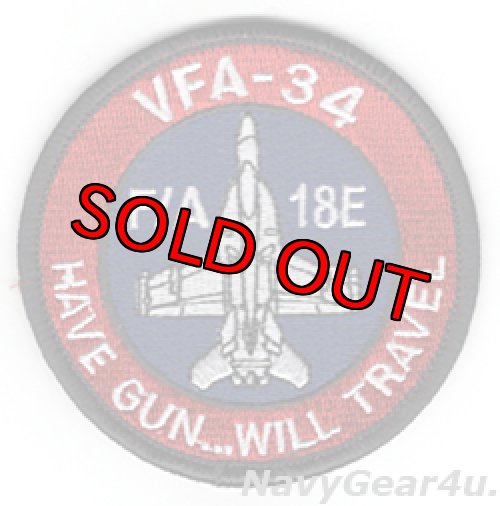 画像1: VFA-34 BLUE BLASTERS F/A-18E ショルダーバレットパッチ（ベルクロ有無）