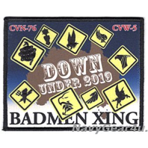 画像: CVW-5/CVN-76 BADMEN XINGダウンアンダー2019クルーズ記念パッチ（ハイブリッド）